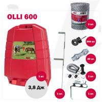 Комплект электропастуха Olli для свиней 220В на 1000 м с пружинной калиткой