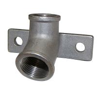 Крепление для ниппельной поилки 30°, нерж. 1/2 - 3/4"