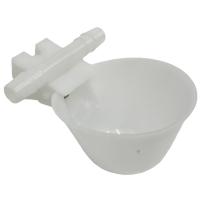 Поилка чашечная с креплением на сетку, диаметр 6,3 см, двойной штуцер