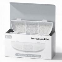 Фильтр для автопоилки фонтана PW9, сменный (4 фильтра + 4 губки)