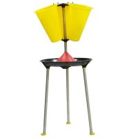 Установка для убоя кур 3 конуса, карусельная, со стойкой, пластик, сталь