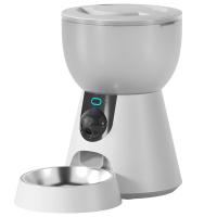 Автокормушка Petwant F17C 4 л  для сухого корма с HD камерой, миска из нержавеющей стали, белая