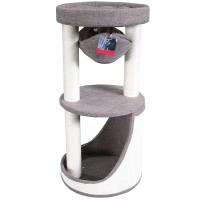 Когтеточка-комплекс с гамаком 40х40х85 см, коричневый