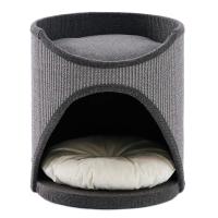 Когтеточка-домик 40х40х45 см, серый