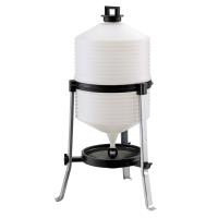 Поилка сифонная 24 л для крупных птиц уток, гусей, индеек, металлические ножки