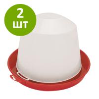 Поилка вакуумная 3,5 л для цыплят и мелкой птицы, комплект 2 шт.