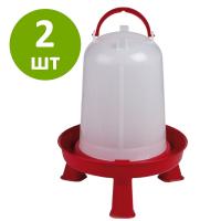 Поилка вакуумная ECO 5 л с ручкой на ножках, 2 шт.