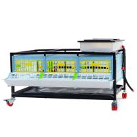 Клетка Comfortplast для перепелов без яйцесборника 3 секции, 1 ярус, 98x60x59 см, пластиковая