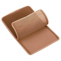 Двухслойный коврик под лоток 55х75 см для кошачьего туалета, коричневый  