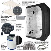 Гроубокс набор HobbyFarm 100x100x200 см Оксфорд 600D: лампа 240W вентилятор 6" воздуховод 6" ст. хомуты 6"-3 шт, фильтр угольный 6x16"