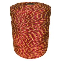 Провод для электропастуха FarmGuard красный с желтым 3 мм / 1000 м / 3x0,2 мм