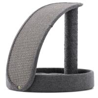 Когтеточка-лежак 40х40х43 см, серый