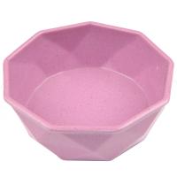 Миска для собак и кошек бамбуковая, 14.4x14.4x5.4 см, 500 мл, фиолетовый