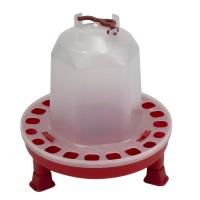 Поилка вакуумная 1,5 л с винтовой пробкой и ручкой на ножках для кур, домашней птицы