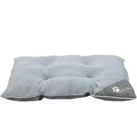 Лежак подушка Pet Choice для собак стеганая 112х80х19 см, пушистый, серый