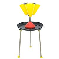 Установка для убоя куропаток, фазанов 3 конуса, карусельная, со стойкой, пластик, сталь