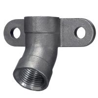 Крепление для ниппельной поилки 45°, нерж. 1/2 - 1/2"