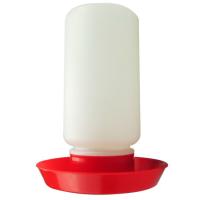 Поилка вакуумная для домашней птицы 1 л, красный