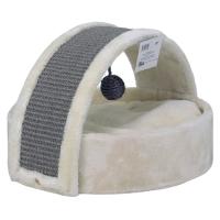 Когтеточка-лежак 40х42х30 см, кремовый