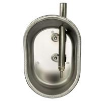 Поилка ниппельная с чашей размер M для молодняка и откормочных свиней 1/2 внутренняя/верхняя подводка