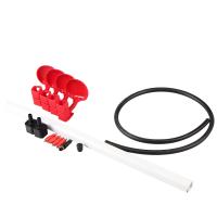 Ниппельная система 4 пластиковых поилки для цыплят и перепелов