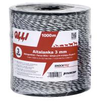 Шнур для электропастуха Olli Shockteq 3 мм / 1000 м / 0,98 Ω многожильный Super-6, 