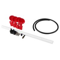 Ниппельная система 4 металлических поилки для цыплят и перепелов