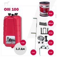 Комплект электропастуха Olli для лошадей 220В на 500 м с пружинной калиткой