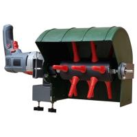 Перосъёмная насадка ощипыватель для кур и бройлеров HobbyFarm EU PROFI B настольная на дрель (красная)