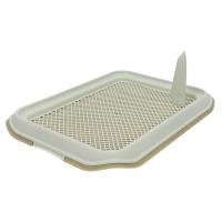 Лоток для собак со столбиком Catidea 50х37х6 см под пеленку бежевый