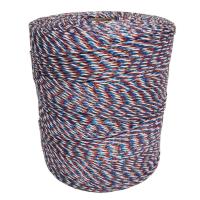 Провод для электропастуха FarmGuard белый с красным и синим 2,5 мм / 500 м / 3х0,3 мм