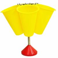 Установка для убоя кур 5 конусов, карусельная, пластик, алюминий