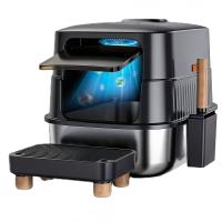 Туалет-домик умный для кошек Petzengo PL-2 60,5х40х39 см с дезодорацией + подставка, нержавеющая сталь​