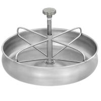 Кормушка-поилка 4 л нерж. cталь для поросят высота 75 мм