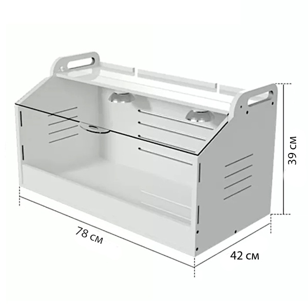 Брудер для цыплят HobbyFarm PBB03-E 78х42х39 см с терморегулятором