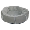 Лежак подушка Pet Choice для собак и кошек, круглый 56х56х15 см, меховой, серый