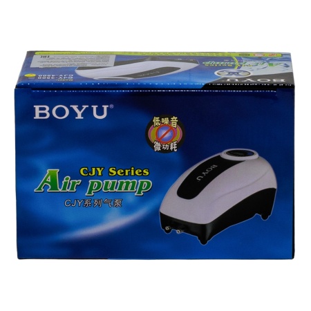 Компрессор Boyu CJY-4500 4,8 Вт для аквариума 150-300 л два канала, регулятор потока и LED подсветка