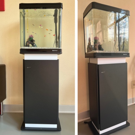 Тумба Boyu ECT-400 для аквариума Boyu EC-400, 480х252х750 мм, черная