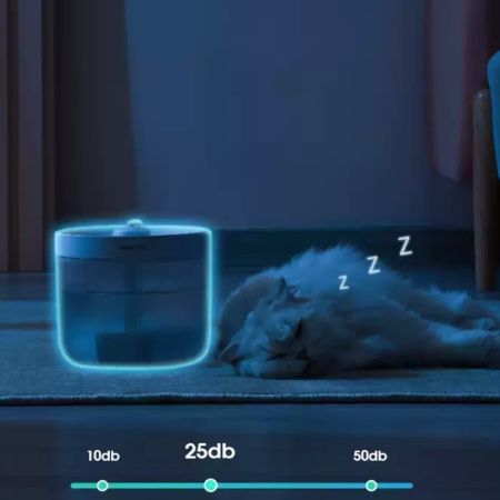 Автопоилка фонтан для собак и кошек Pawgether P200, 2.3 л, розовая