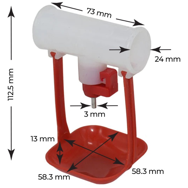 Поилка ниппельная с каплеуловителем на трубу 3/4'', 50 шт.