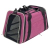 Сумка переноска складная для собак и кошек 45х30х30 см, розовая