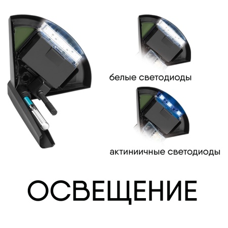 Аквариум с тумбой Newa More NMO 50W Daylight LED 45 л с фильтром, нагревателем и освещением рассвет-закат, белый NEW VERSION
