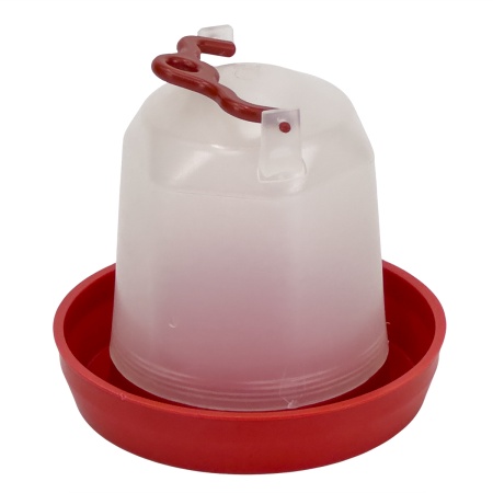 Поилка вакуумная 0,5 л с ручкой для цыплят, кур