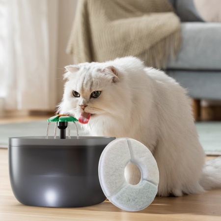 Фильтр для автопоилки фонтана W7/W8, сменный (4 фильтра + 4 губки)