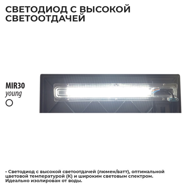 Аквариум Newa Mirabello MIR 30 young-MF, 30 л, с фильтром и освещением, серый NEW VERSION 