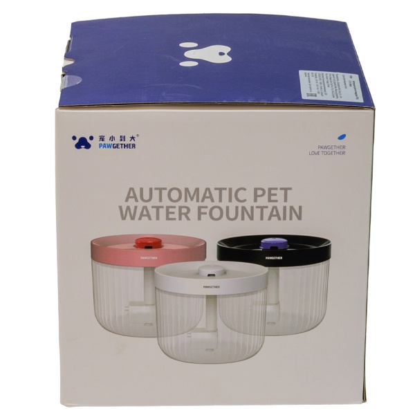 Автопоилка фонтан для собак и кошек Pawgether P200, 2.3 л, розовая