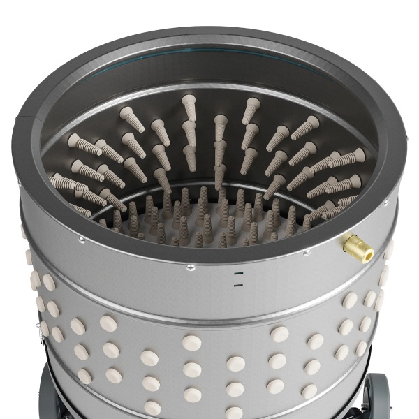 Перосъёмная машина HobbyFarm EU PRO Birds для перепелов с подводом воды, 50 см