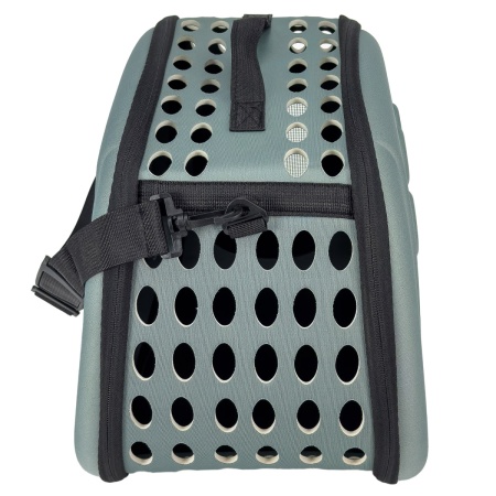 Сумка-переноска с жесткими стенками 46х29х34 см, светло-серый