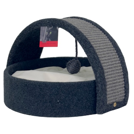 Когтеточка-лежак 40х42х30 см, графит