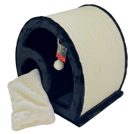 Когтеточка-домик 50х40х50 см, черный